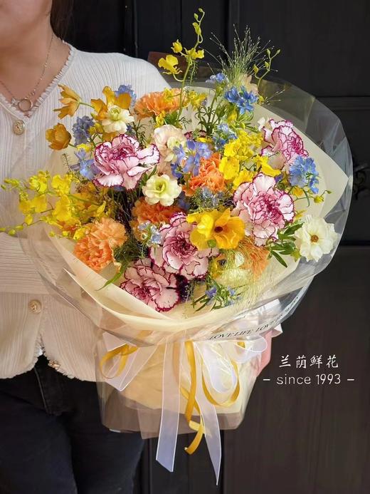 【春天的花园】跳舞兰、康乃馨混搭花束/ 情人节花束/送花到家 / 小寨花店 商品图2