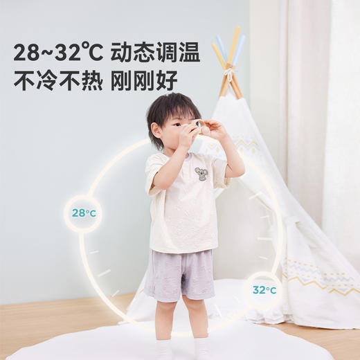 i-baby/英伦宝贝恒温抑菌针织小蘑菇短袖家居服套装 短袖短裤睡衣春夏季薄款 商品图1