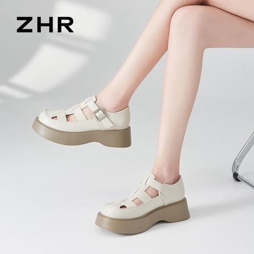 ZHR则则厚底罗马凉鞋女2024新款时尚百搭猪笼鞋沙滩时装凉鞋韩版 商品图9