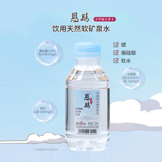 均瑶健康吉祥航空同款恩赐双优天然软矿泉水218ml*24瓶 商品图1