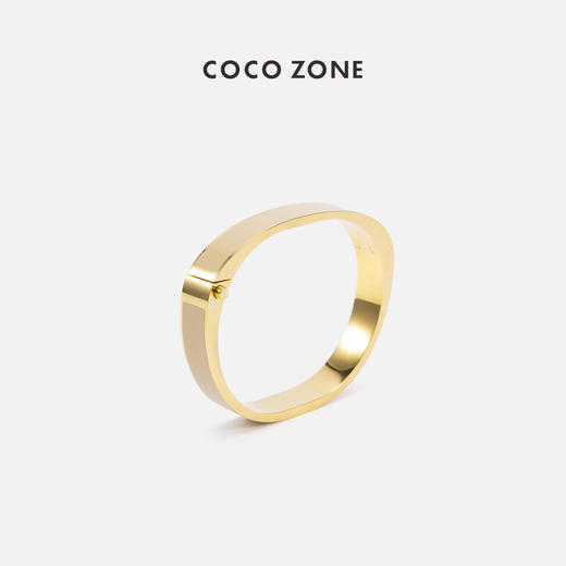 COCO ZONE2024简约高级感不规则圆环手镯CC2B0510 商品图0