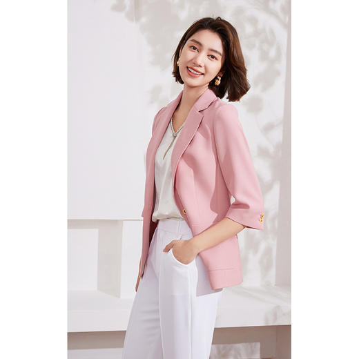 乔万尼西装外套女气质名媛高级感新款七分袖EM2B715 商品图1