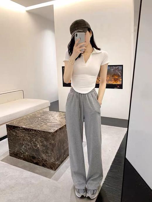 【宽松版型，敲击显瘦！】polo领纯欲显瘦T恤螺纹棉，无束缚纸片人冰凉吸汗百搭短袖，清新又百搭还能遮小肉肉-lm！ 商品图6