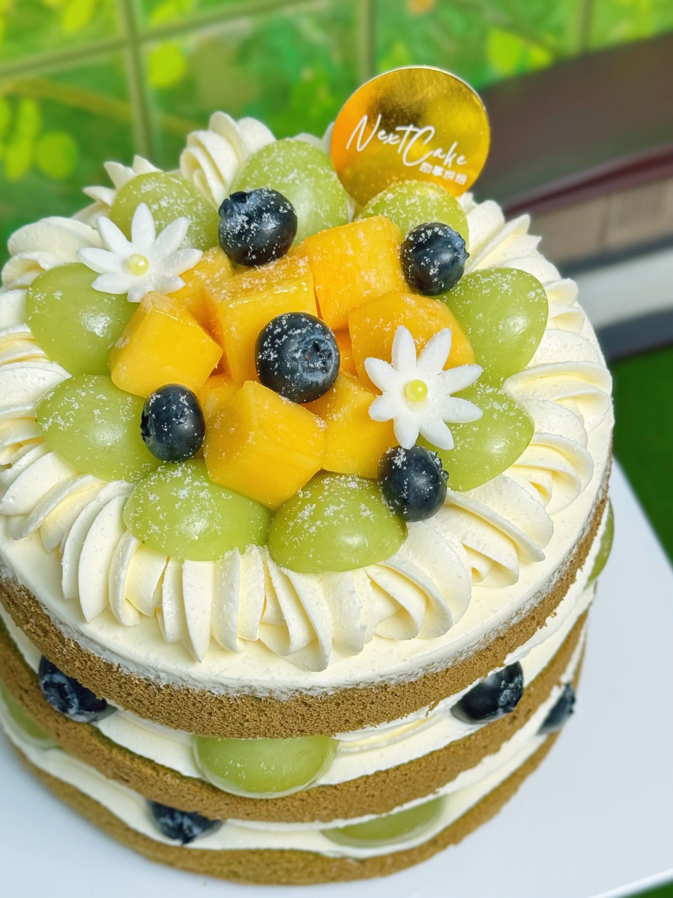 夏日抹茶裸蛋糕