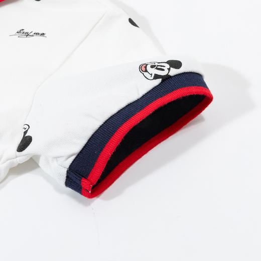 迪士尼童装男童POLO衫套装2024夏潮酷米奇宝宝翻领短袖短裤两件套ZD2DT059 商品图2