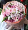 朝与暮（粉玫瑰绣球混搭花束） 商品缩略图0