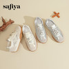 Safiya/索菲娅2024新款国风刺绣透气蕾丝网纱休闲运动阿甘德训鞋 SF43112412 商品缩略图4