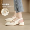 ZHR则则气质百搭包头凉鞋2024新款时尚玛丽珍单鞋ins法式珍珠女鞋 商品缩略图4
