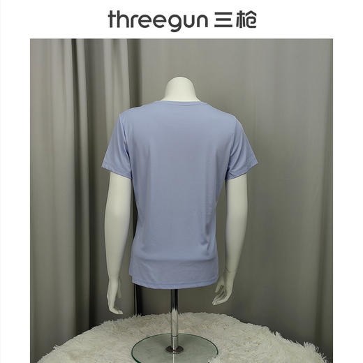 Threegun三枪 【凉感木代尔】圆领短袖女T恤衫打底衫-2L084A021 商品图11