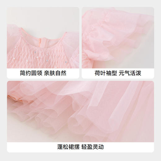 女童元气活力网纱公主裙裙子夏季新款安奈儿童装实体店同款AG423781 商品图4