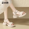ZHR则则厚底一字带凉鞋2024新款时尚百搭时装凉鞋沙滩女凉鞋 商品缩略图4