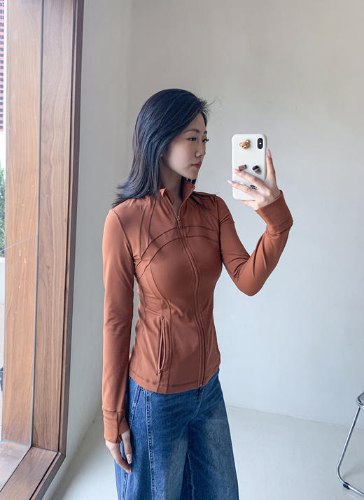 现货 THS -无 lulu define女士运动拉链夹克 瑜伽外套 4色 BF1006 商品图10