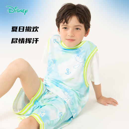 【唐老鸭90周年】迪士尼男宝短袖冰丝透气套装ZD2DT051 商品图1