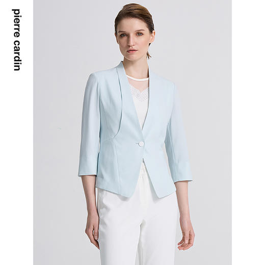 皮尔卡丹女装春季新款多色西服外套时尚简约气质上衣C41UL02
 商品图2