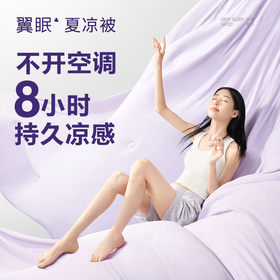 翼眠夏凉被空调被夏季学生双人宿舍可机洗凉感被床品冰皮被薄款  XHR