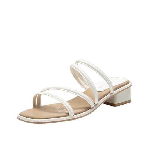 ZHR则则粗跟拖鞋2024夏季新款罗马休闲外穿沙滩百搭法式绕带小凉 商品图4