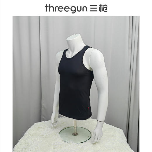 Threegun三枪 【高支新疆长绒棉】男士打底背心-30611A611 商品图7