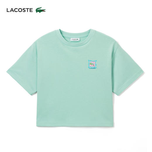 Lacoste法国鳄鱼夏日系列女装新款卡通字母T恤TF8173-98 商品图0