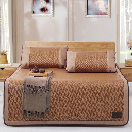 宁波老字号 【老席匠】 夏季单面藤席 巴洛席 商品图3