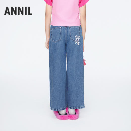 女童全棉挺阔牛仔单裤裤子新款安奈儿童装实体店同款AG426639 商品图2