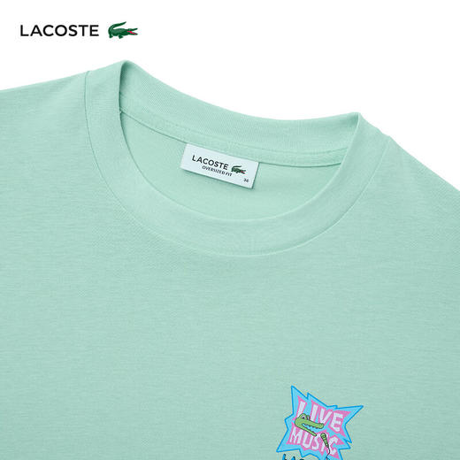 Lacoste法国鳄鱼夏日系列女装新款卡通字母T恤TF8173-98 商品图2