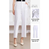 Gowani乔万尼裤子女2024新款爆款夏季薄款白色西装裤EM2F705001 商品缩略图3
