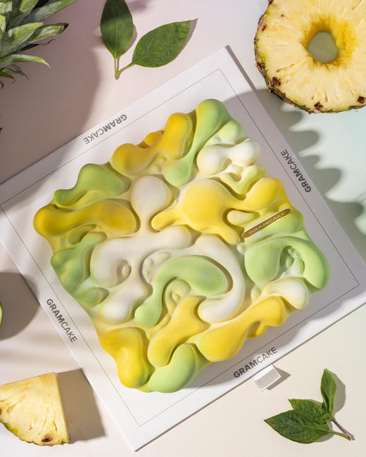 丽贝仙踪-凤梨罗勒香草慕斯生日蛋糕（2.4磅） 商品图2