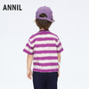 男童条纹T恤圆领短袖上衣夏季新款安奈儿童装实体店同款XB421672 商品缩略图2