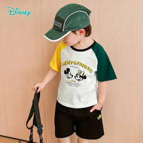 【迪士尼正品套装任选2套】男女童夏装萌趣运动休闲套装
