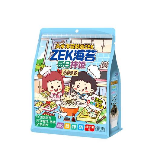ZEK芝麻多多每日拌饭海苔 70g/袋 商品图4