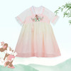 迪士尼女童中式短袖连衣裙ZD2DQ004 商品缩略图0
