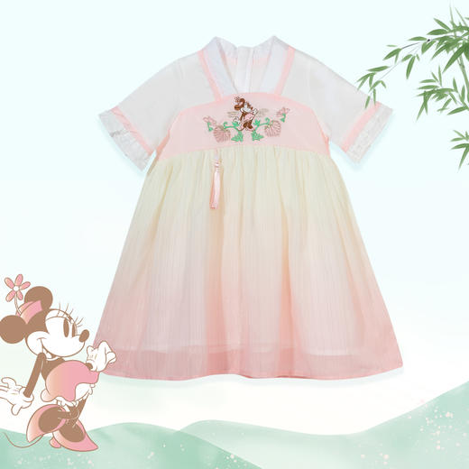 迪士尼女童中式短袖连衣裙ZD2DQ004 商品图0