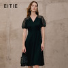 EITIE爱特爱夏季新款优雅气质镂空蕾丝泡泡袖收腰连衣裙女7407113 商品缩略图1