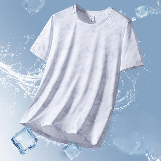 【冰丝速干】【新款DSY】大依优型大码圆领短袖T恤夏季加肥加大肥佬休闲宽松透气上衣男士半袖夏装 商品图1