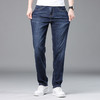 罗蒙春夏轻薄透气弹力牛仔裤男后袋绣标男裤直筒裤子男 商品缩略图2
