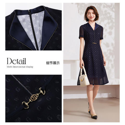 乔万尼连衣裙新款女夏季高端精致真丝里料EM2E743 商品图3