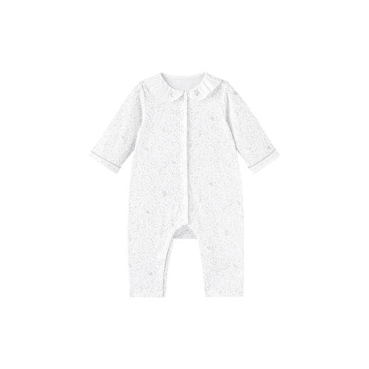 英氏女宝宝蛤衣翻领花影四季长袖纯棉碎花婴儿连体衣YLAAJ0P036A 商品图4