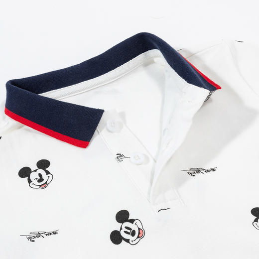迪士尼童装男童POLO衫套装2024夏潮酷米奇宝宝翻领短袖短裤两件套ZD2DT059 商品图1