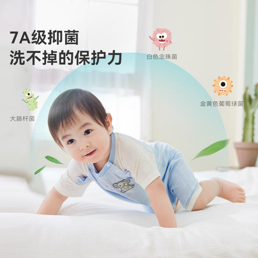 i-baby/英伦宝贝 outlast恒温抑菌针织小蘑菇连体衣 新生儿爬服春夏男女宝包屁衣儿童睡衣抑菌 商品图3