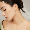 ZEGL设计师925银母亲节礼物和田玉耳环女2024新款新中式耳钉耳饰 商品缩略图4