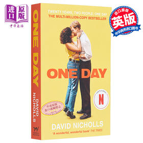 预售 【中商原版】一天 电影版 One Day Soon to be a major Netflix series 英文原版 David Nicholls 影视小说
