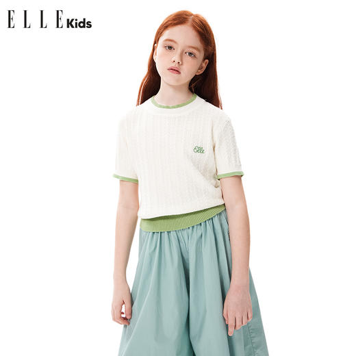 ELLEKIDS 童装 撞色针织衫 商品图1