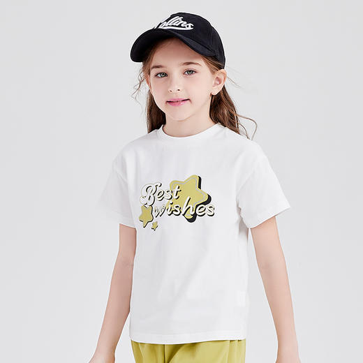 笛莎Deesha T恤2024夏季新款时尚印花圆领短袖T恤 商品图1