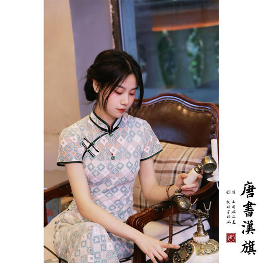 【东厢月】民国复古蕾丝改良旗袍新中式 商品图3