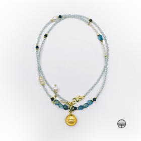 万物三千｜黄财神托帕彩石项链 饰品