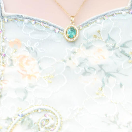 QYM QP2438-2-Y复古连衣裙刺绣花裙 商品图3