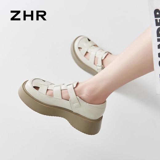 ZHR则则厚底罗马凉鞋女2024新款时尚百搭猪笼鞋沙滩时装凉鞋韩版 商品图8