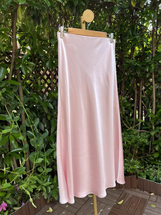 58-4 现货秒发 梧栖高端新中式 高密重磅 醋酸缎面 松紧腰膝下半身裙 钜惠 商品图8