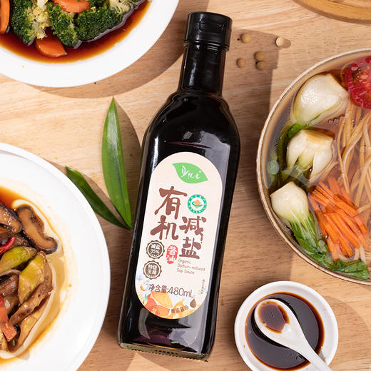 悦意  有机减盐酱油480ml*2 商品图2