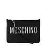 MOSCHINO 莫斯奇诺 女士字母徽标手拿包 黑色 8403 8206 3555 商品缩略图0